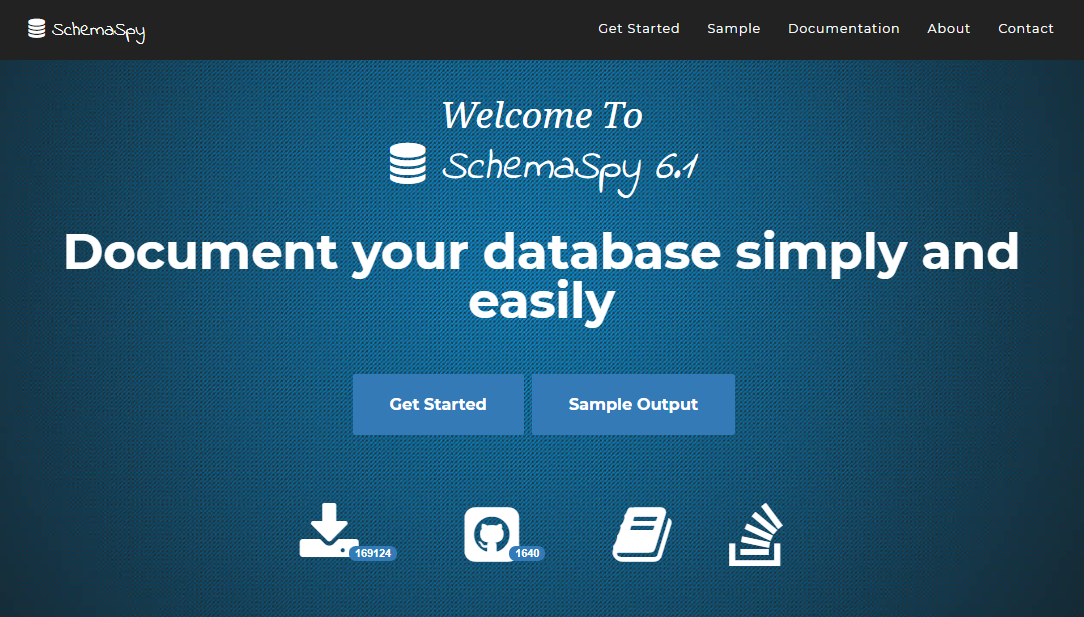 รูปแสดงเว็บไซต์ schemaspy.org