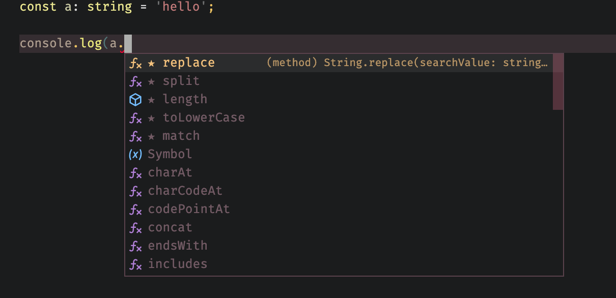 การมี Auto complete ของ VSCode